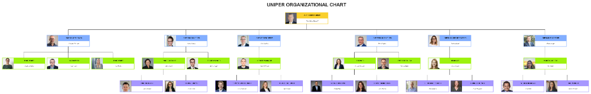 Free Uniper Organizational Chart to Edit Online
