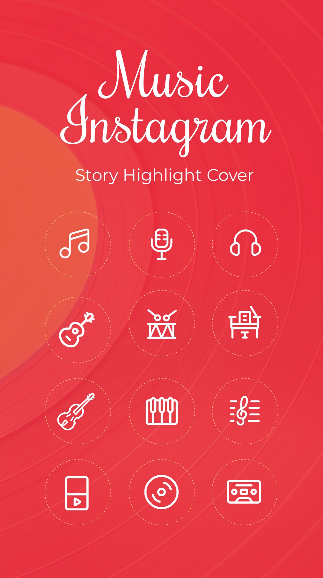 Music Instagram Story Highlight Cover