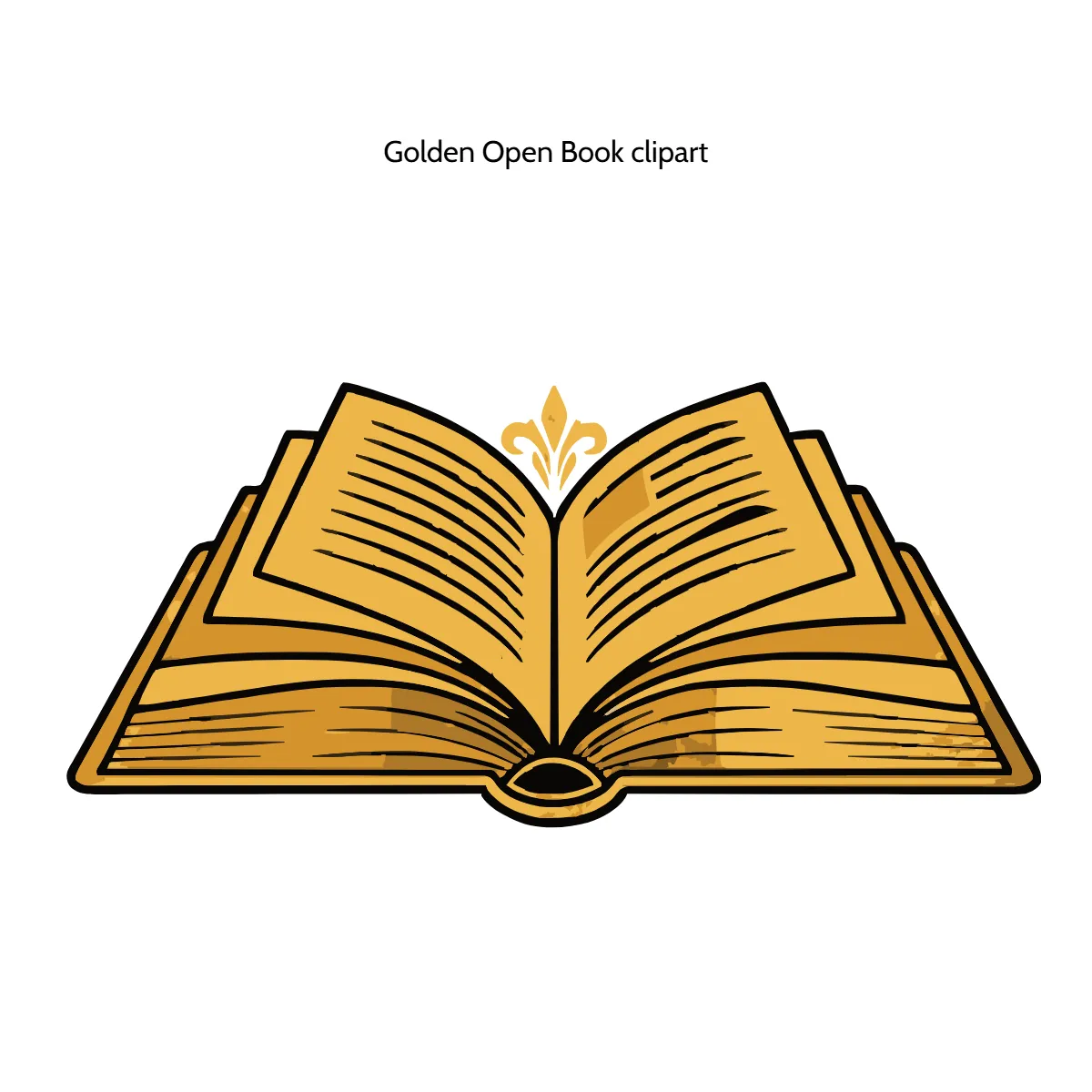 Free Golden Open Book Clipart Template to Edit Online Free Golden Open Book Clipart Template to Edit Online