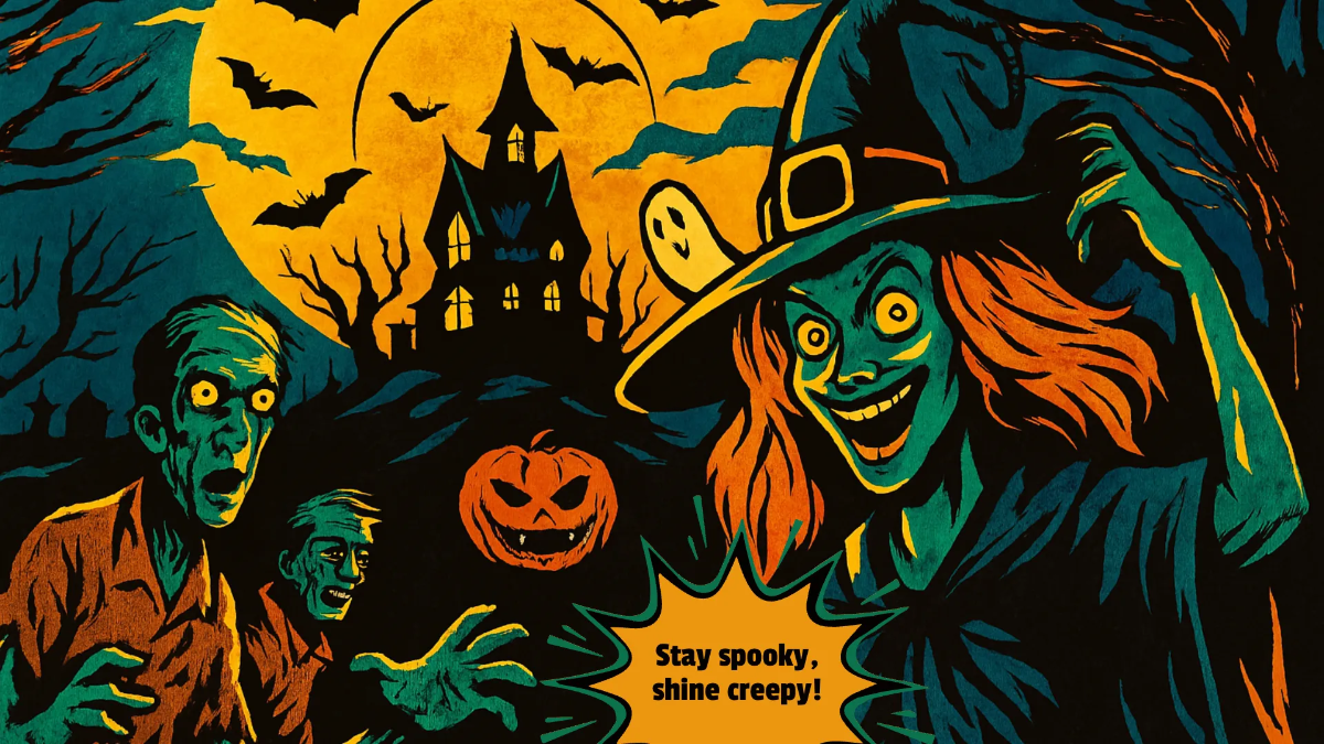 Free Spooky Desktop Wallpaper Template to Edit Online