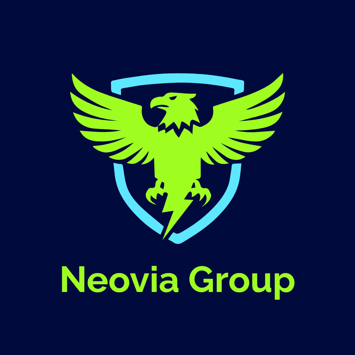 Free Neon Eagle Logo Template to Edit Online
