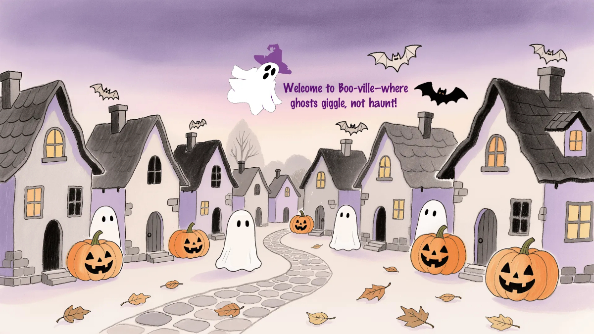 Free Halloween Illustration Desktop Wallpaper Template to Edit Online