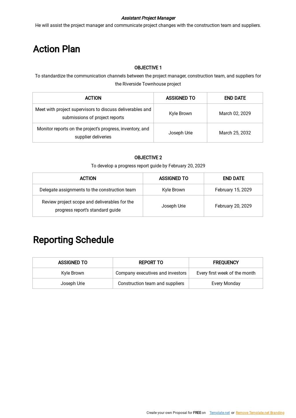 Project Communication Plan Template [Free PDF] - Google Docs, Word ...