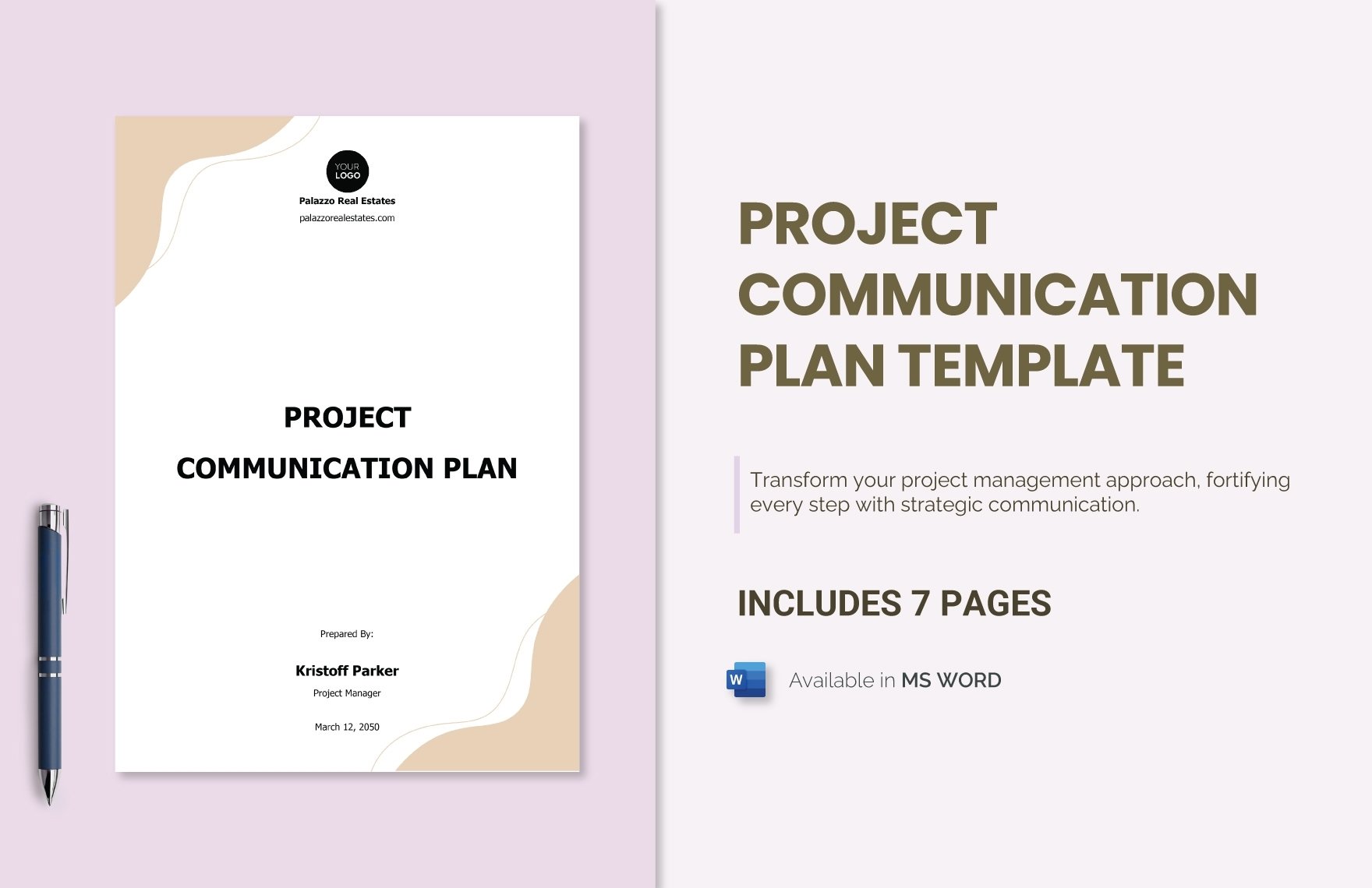 project communication plan template mwfpf
