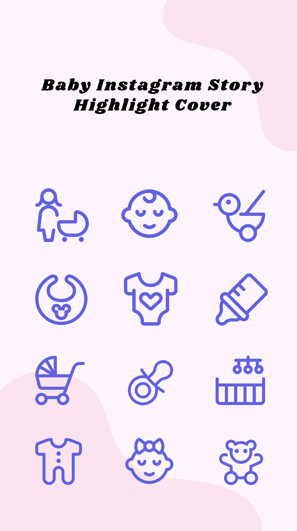 Free Baby Instagram Story Highlight Cover Template to Edit Online