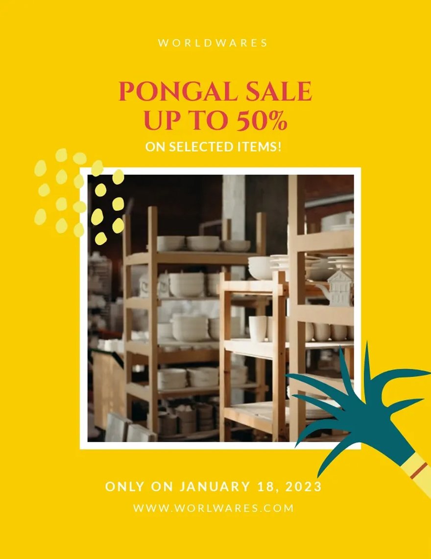 Pongal Sale Flyer Template
