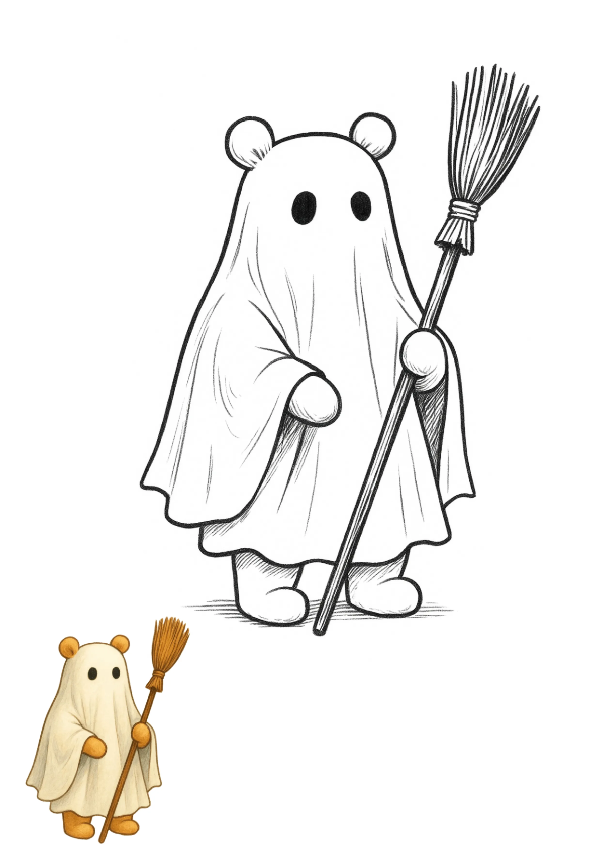 Free Winnie the Pooh Halloween Color Page Template to Edit Online Free Winnie the Pooh Halloween Color Page Template to Edit Online
