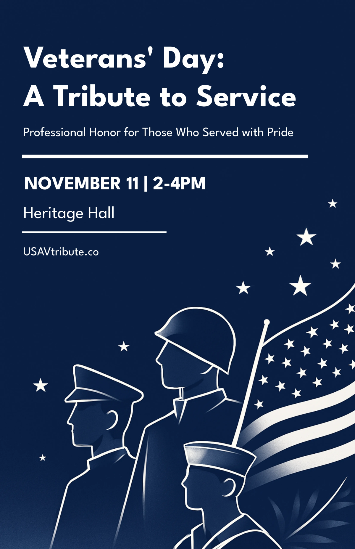 Free Professional Veterans' Day Illustration Poster Template to Edit Online Free Professional Veterans' Day Illustration Poster Template to Edit Online
