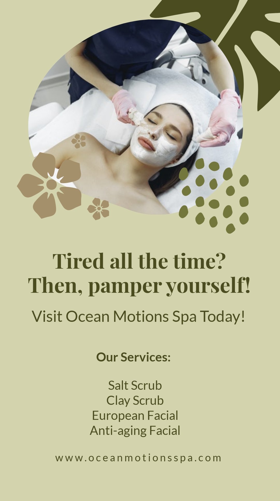 Free Spa Advertisement Whatsapp Post Template in Illustrator, PSD, PNG