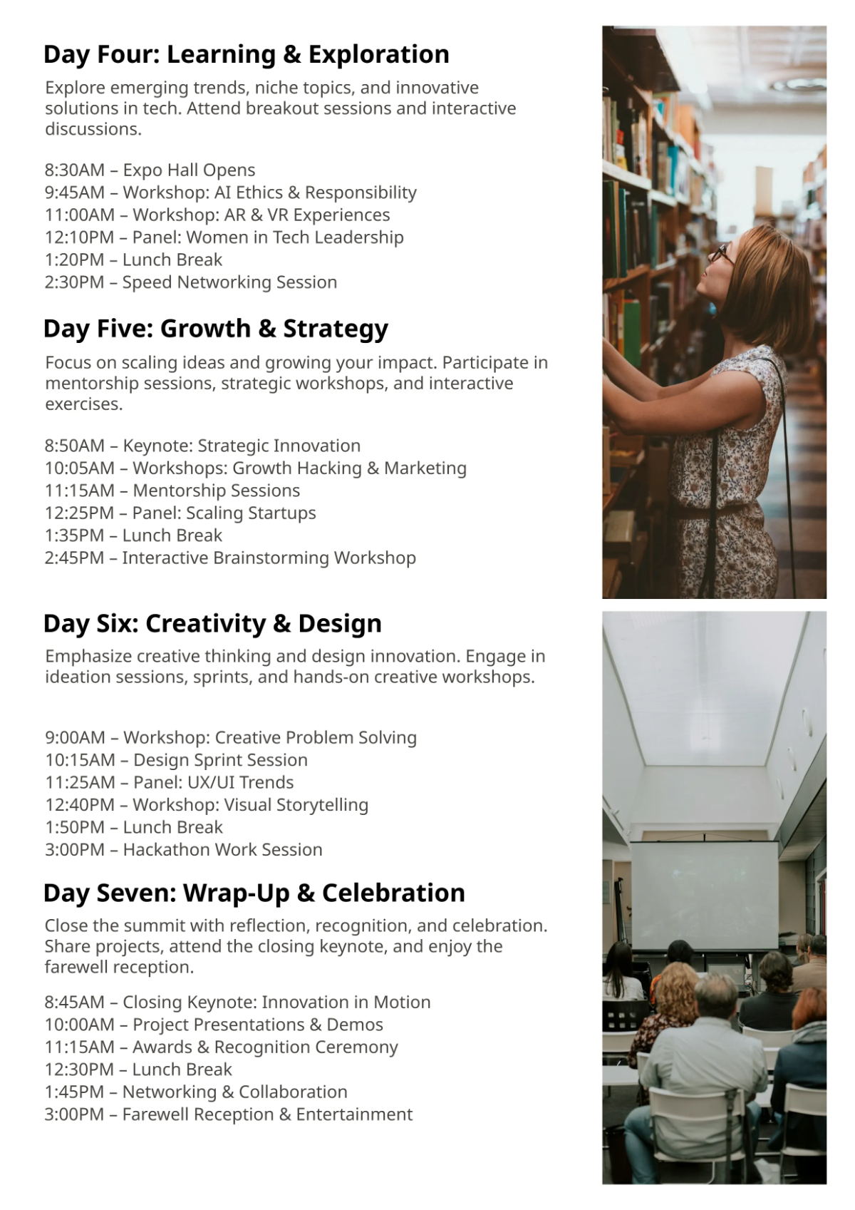 Free Sleek Itinerary Template to Edit Online