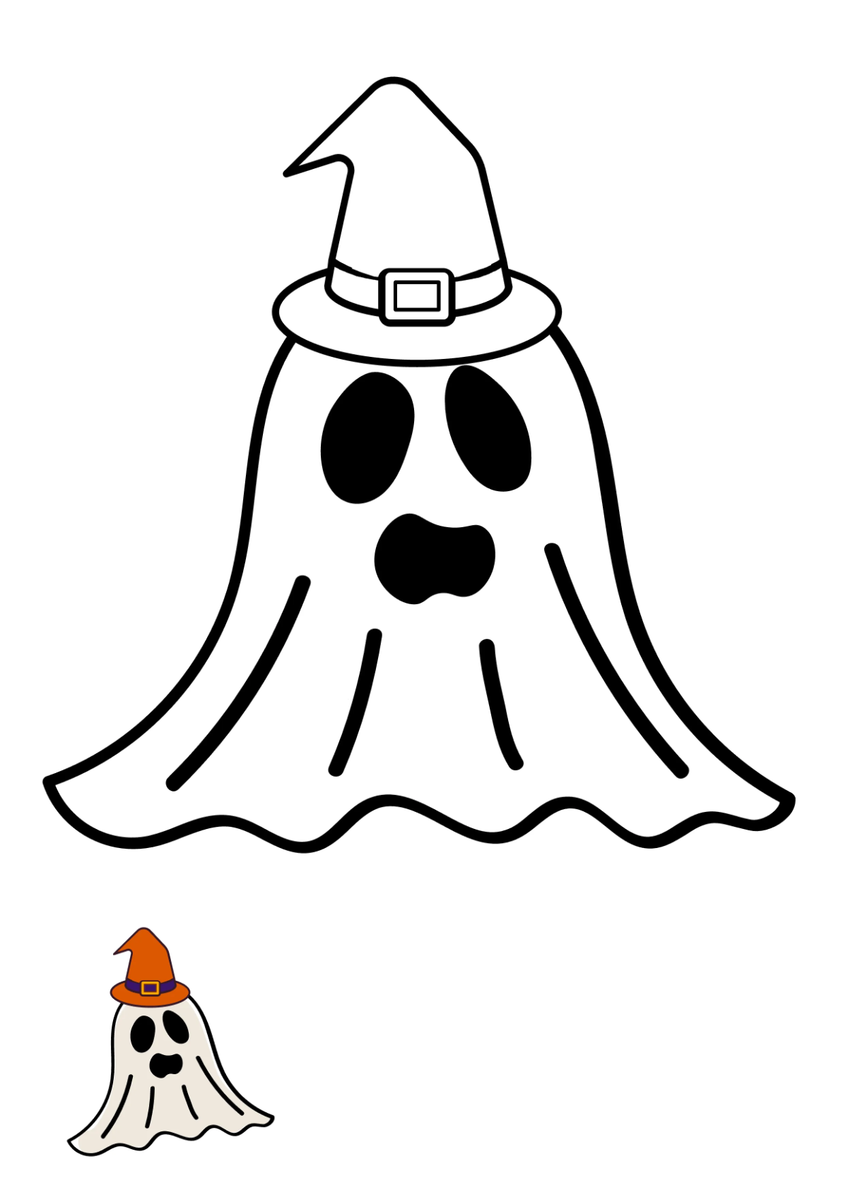 Free Halloween Color Page Template to Edit Online Free Halloween Color Page Template to Edit Online