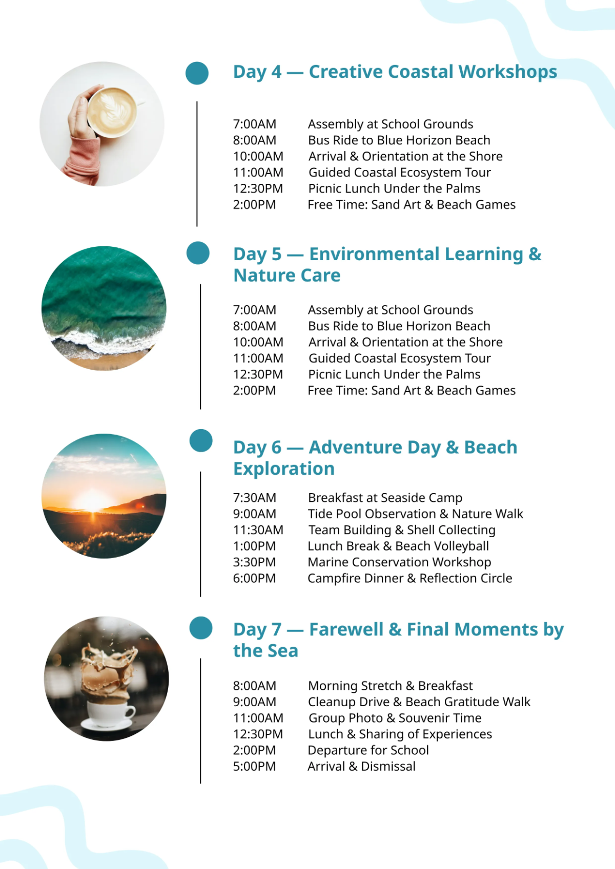 Free Field Trip Itinerary Template to Edit Online