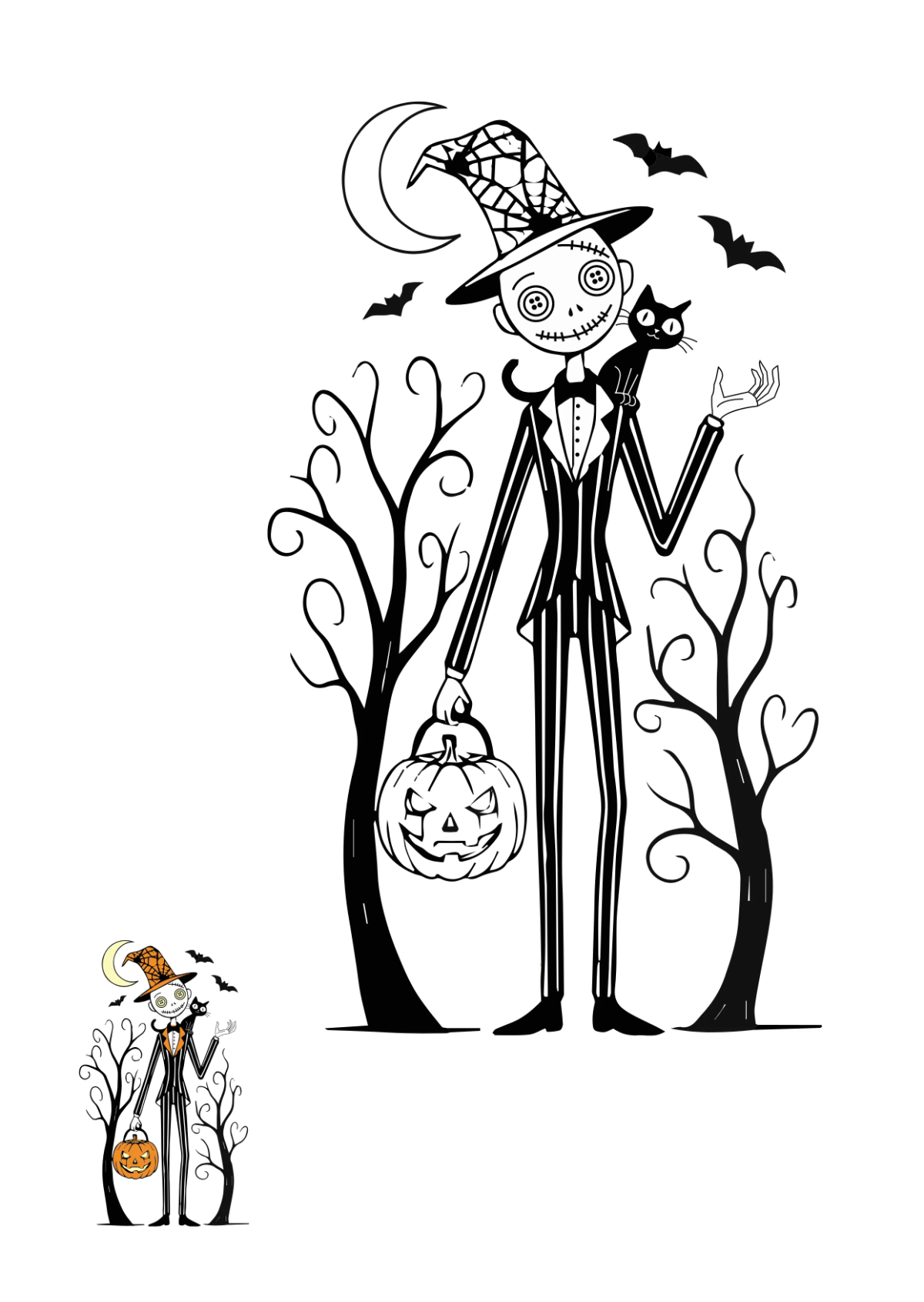 Free Halloween Color Page for Adults Template to Edit Online Free Halloween Color Page for Adults Template to Edit Online