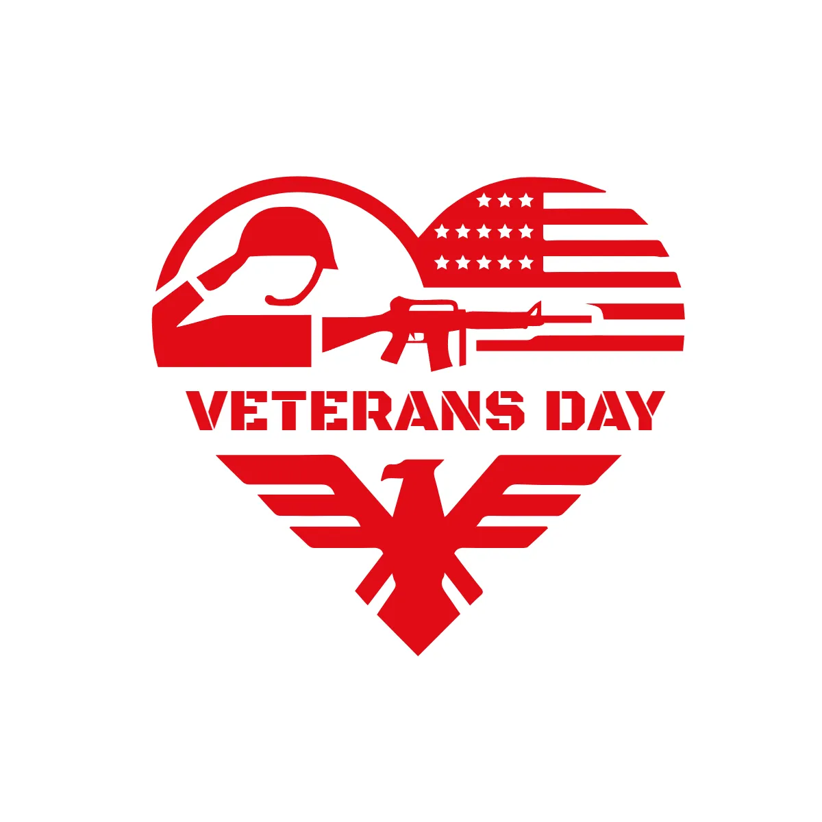 Free Red Veterans' Day Hearts Template to Edit Online Free Red Veterans' Day Hearts Template to Edit Online