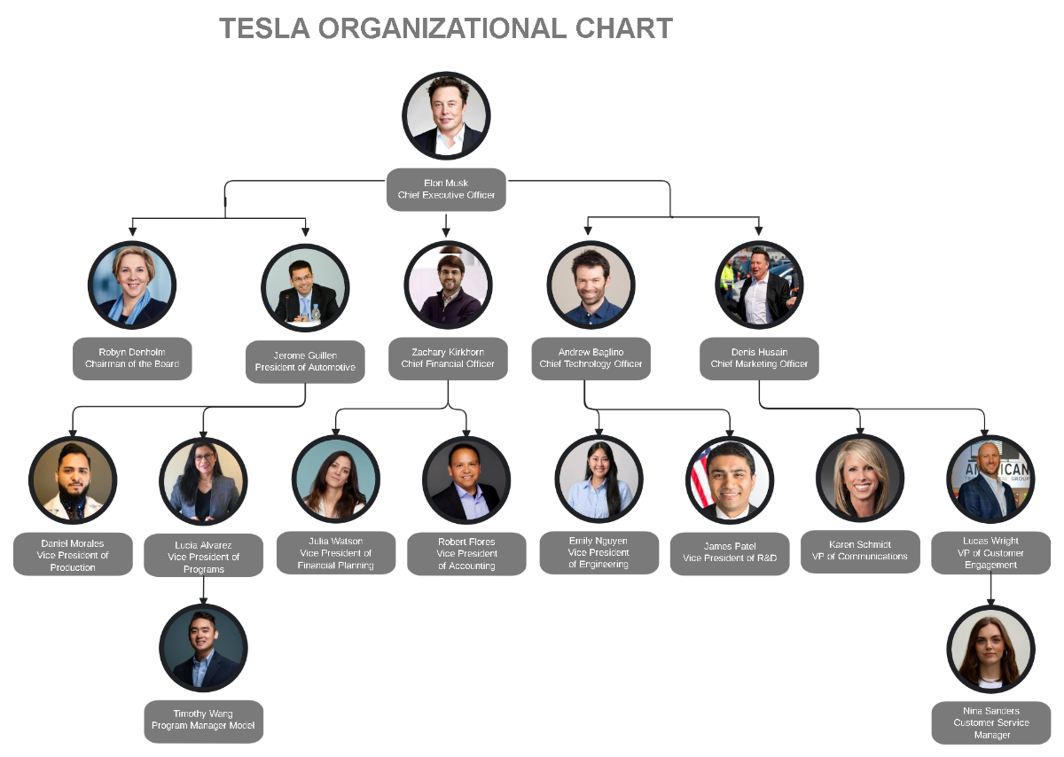 Free Tesla Organizational Chart Template to Edit Online Free Tesla Organizational Chart Template to Edit Online