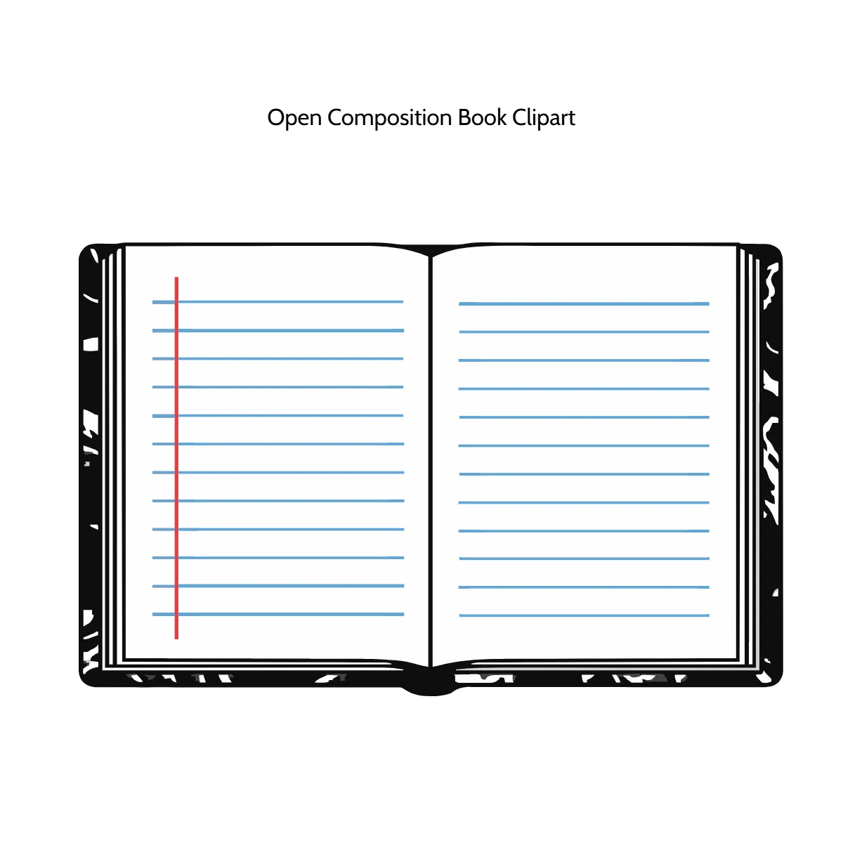 Free Open Composition Book Clipart Template to Edit Online Free Open Composition Book Clipart Template to Edit Online