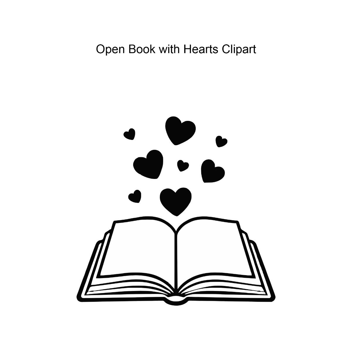 Free Open Book with Hearts Clipart Template to Edit Online Free Open Book with Hearts Clipart Template to Edit Online