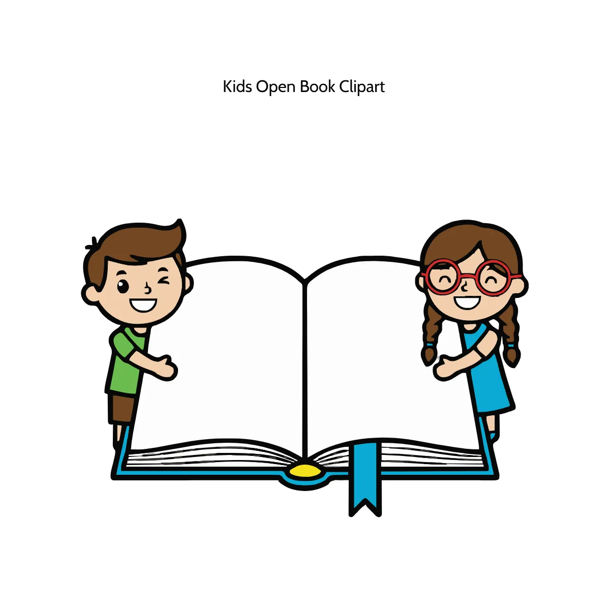 Free Kids Open Book Clipart Template to Edit Online Free Kids Open Book Clipart Template to Edit Online