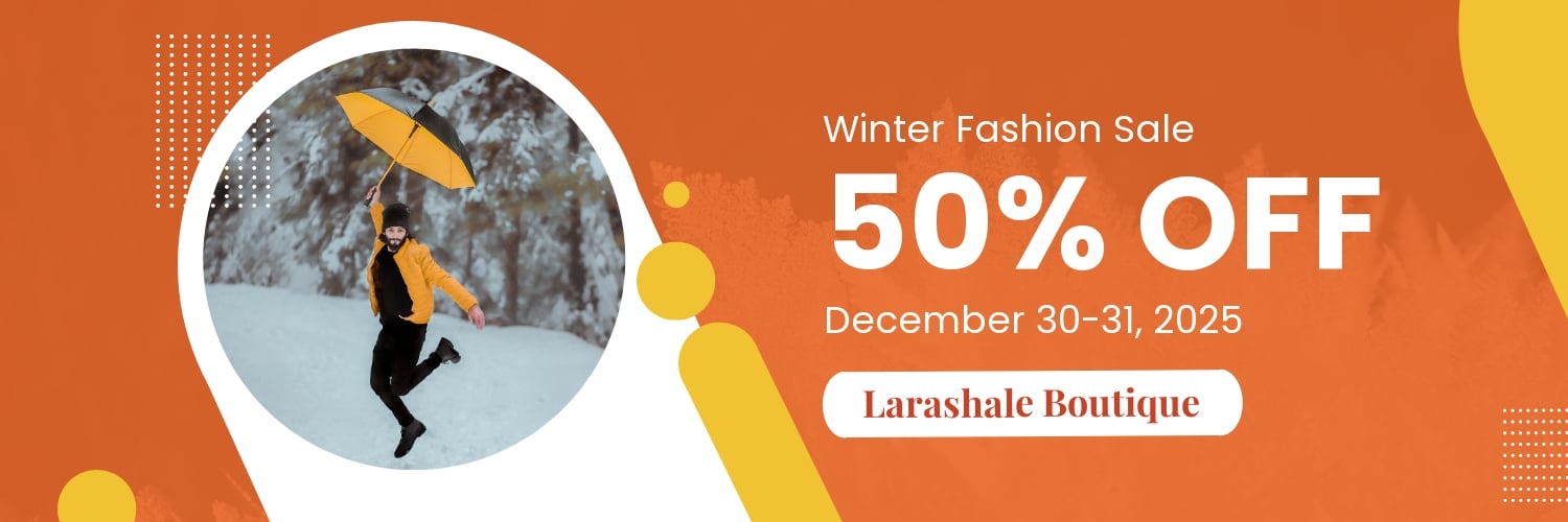 Free Fashion Sale Promotion Twitter Banner Template