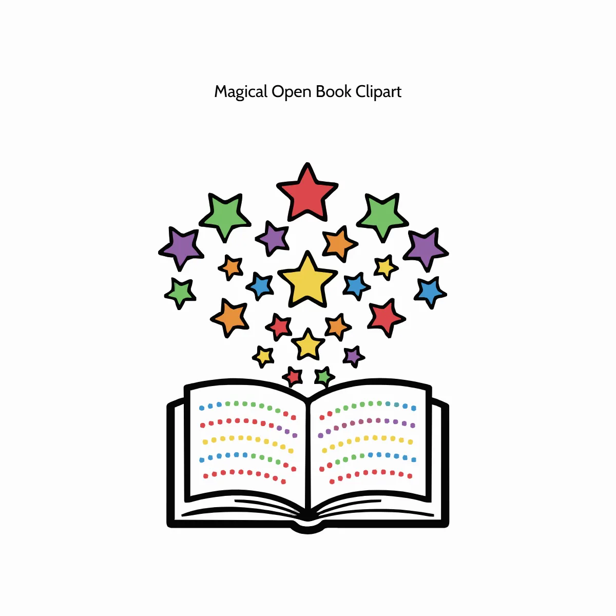 Free Magical Open Book Clipart Template to Edit Online Free Magical Open Book Clipart Template to Edit Online