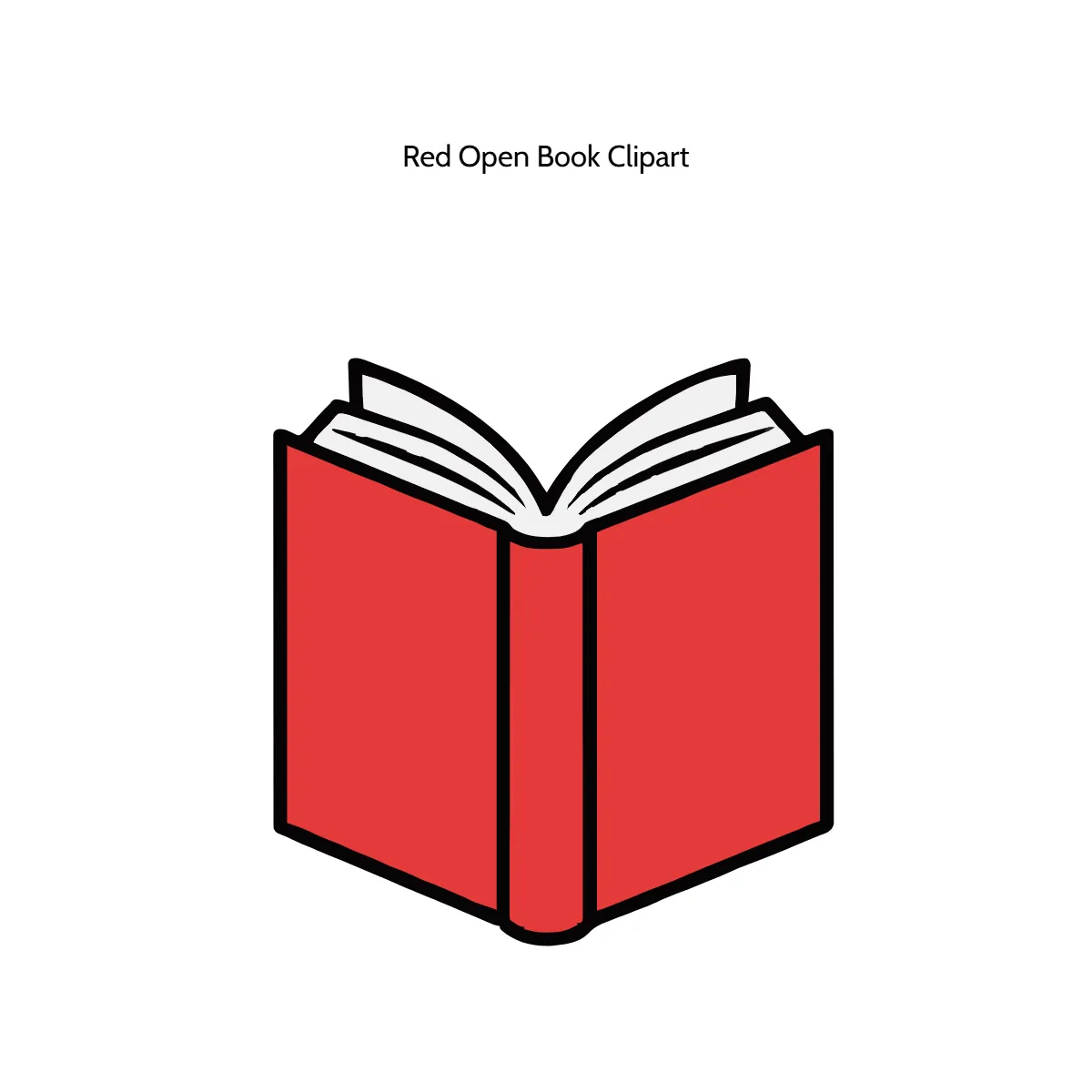 Free Red Open Book Vector Clipart (PNG, SVG) to Edit Online