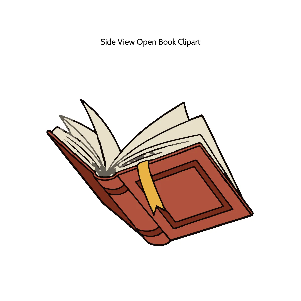 Free Side View Open Book Vector Clipart (PNG, SVG) to Edit Online