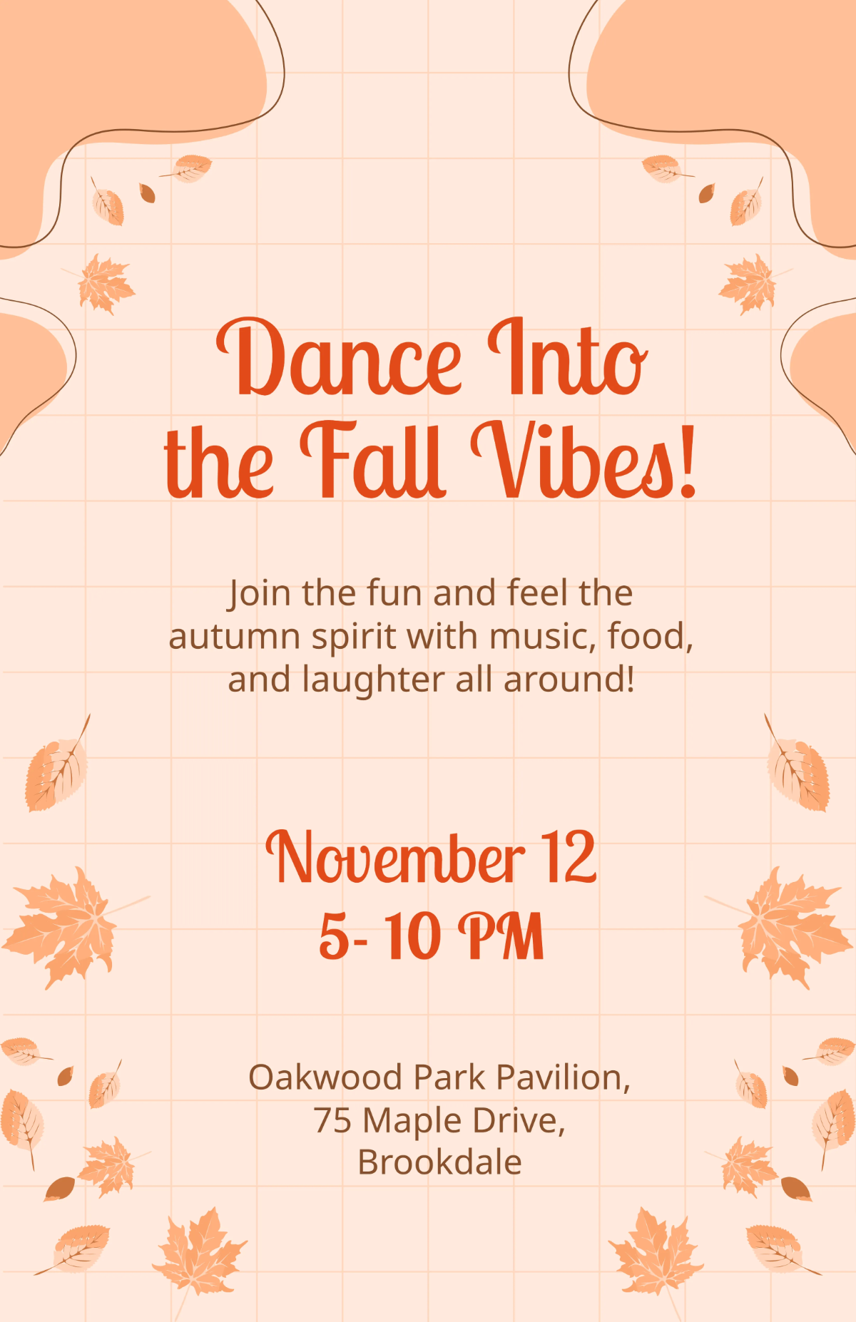 Free Autumn Party Fest Template to Edit Online