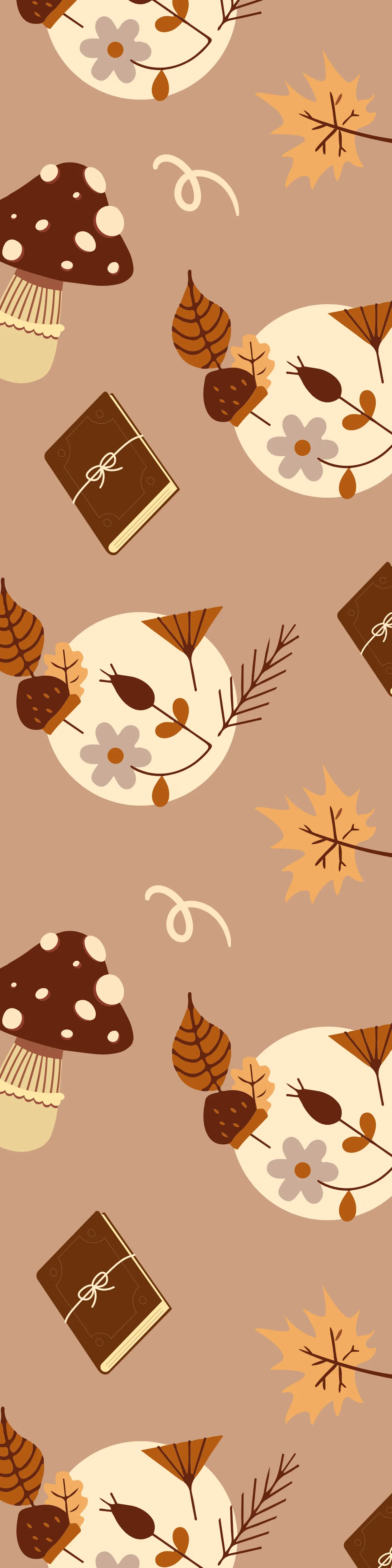 Free Fall Leaves and Book Pattern Bookmark Template to Edit Online Free Fall Leaves and Book Pattern Bookmark Template to Edit Online