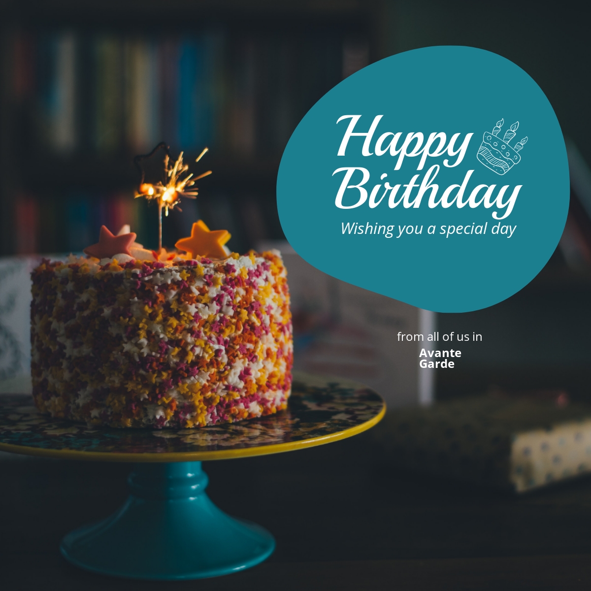 Happy Birthday Linkedin Post Template - Edit Online & Download