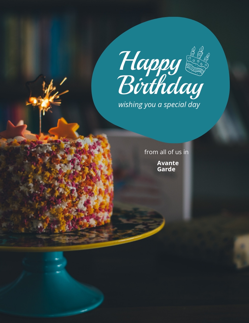 Happy Birthday Flyer Template Free JPG Google Docs Word Publisher 