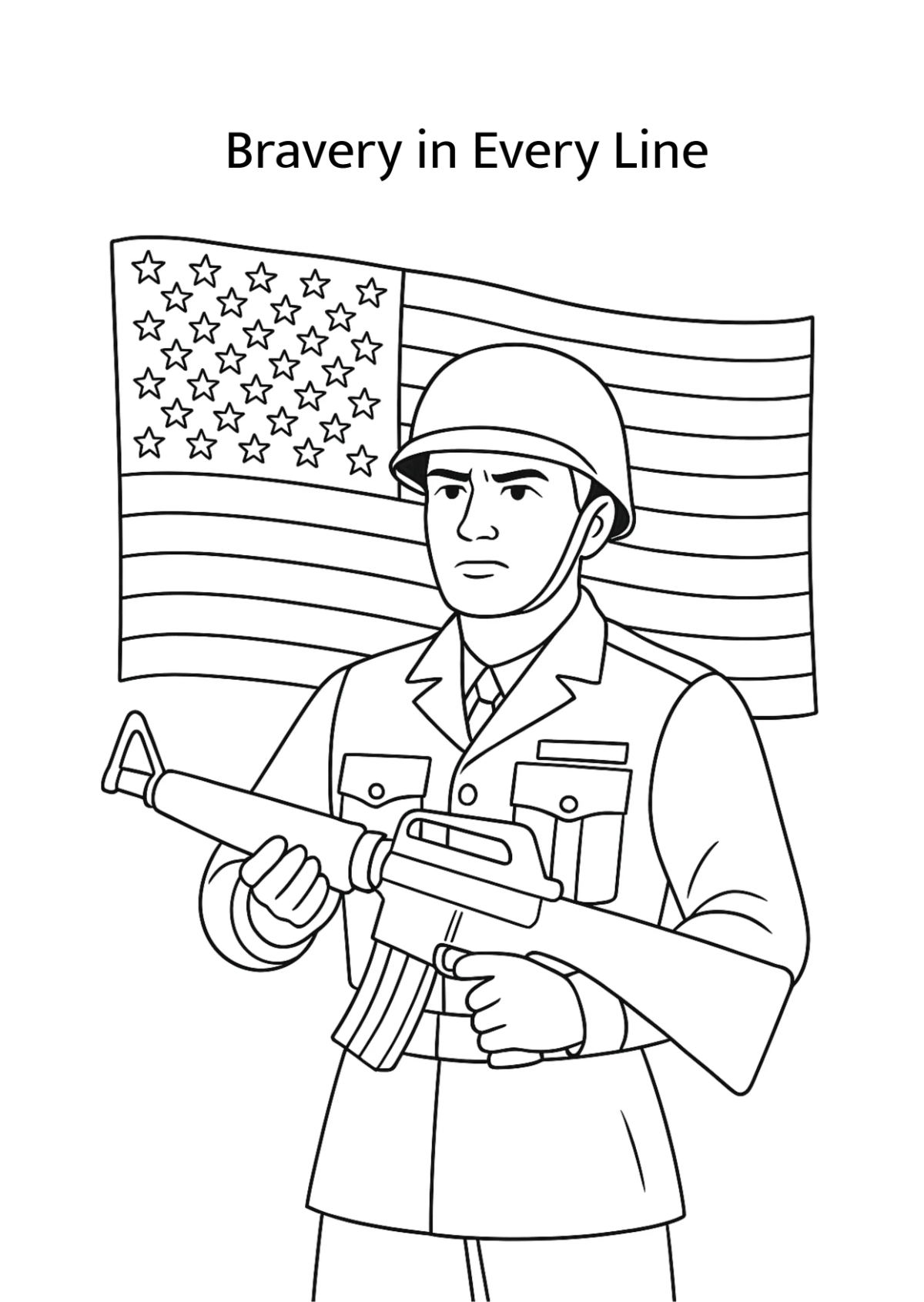 Free Veterans' Day Party Drawing Template to Edit Online