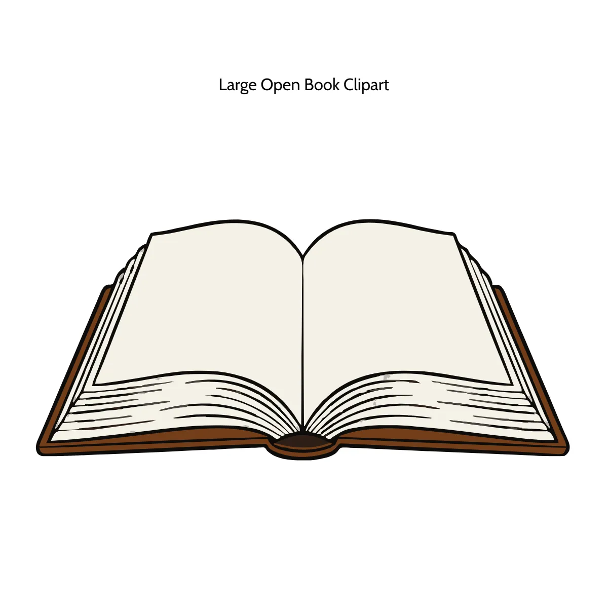 Free Large Open Book Clipart Template to Edit Online
