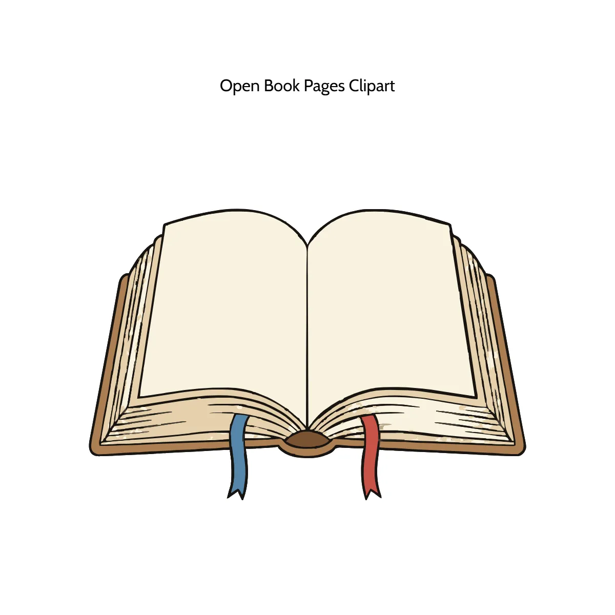 Free Open Book Pages Clipart Template to Edit Online