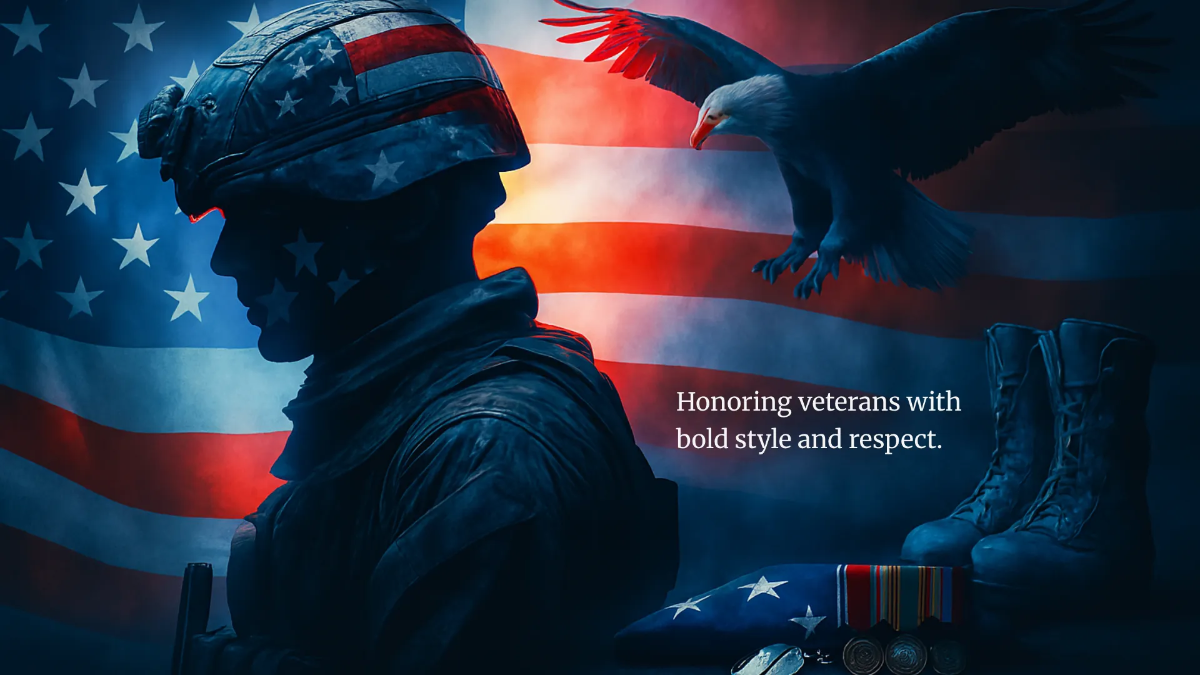 Free Cool Veterans' Day Background Template to Edit Online