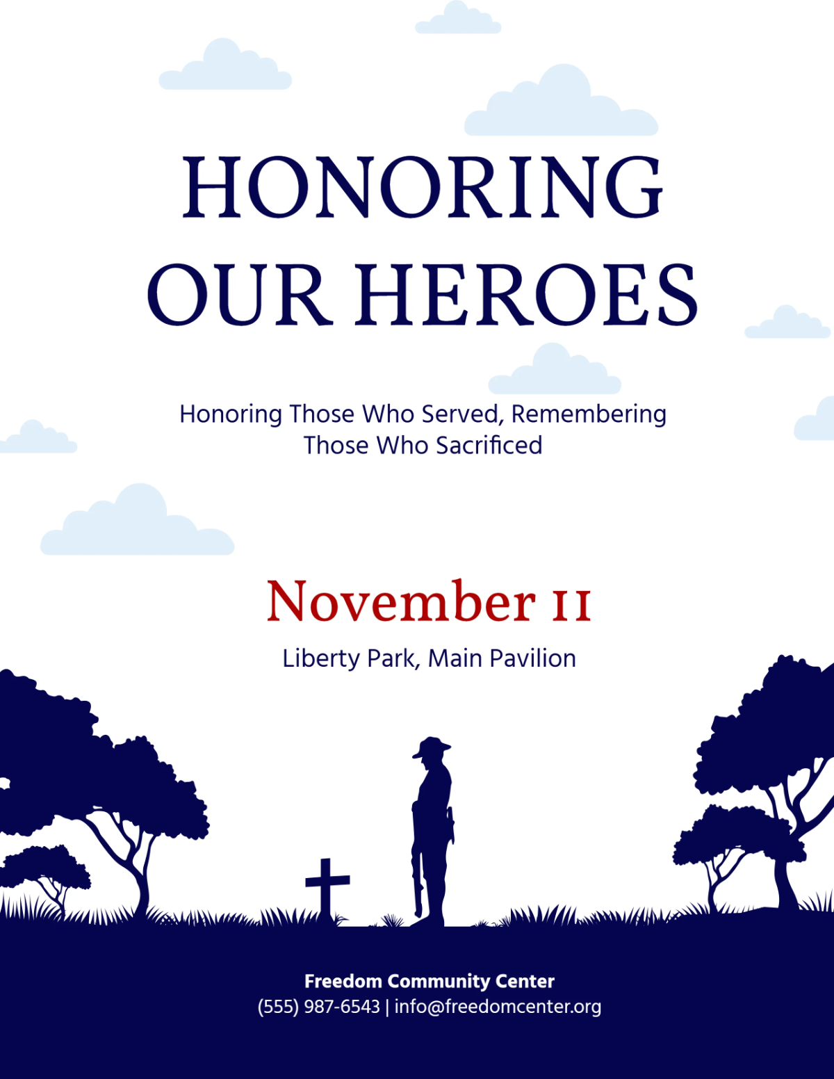 Free Veterans' Memorial Day Flyer Template to Edit Online Free Veterans' Memorial Day Flyer Template to Edit Online