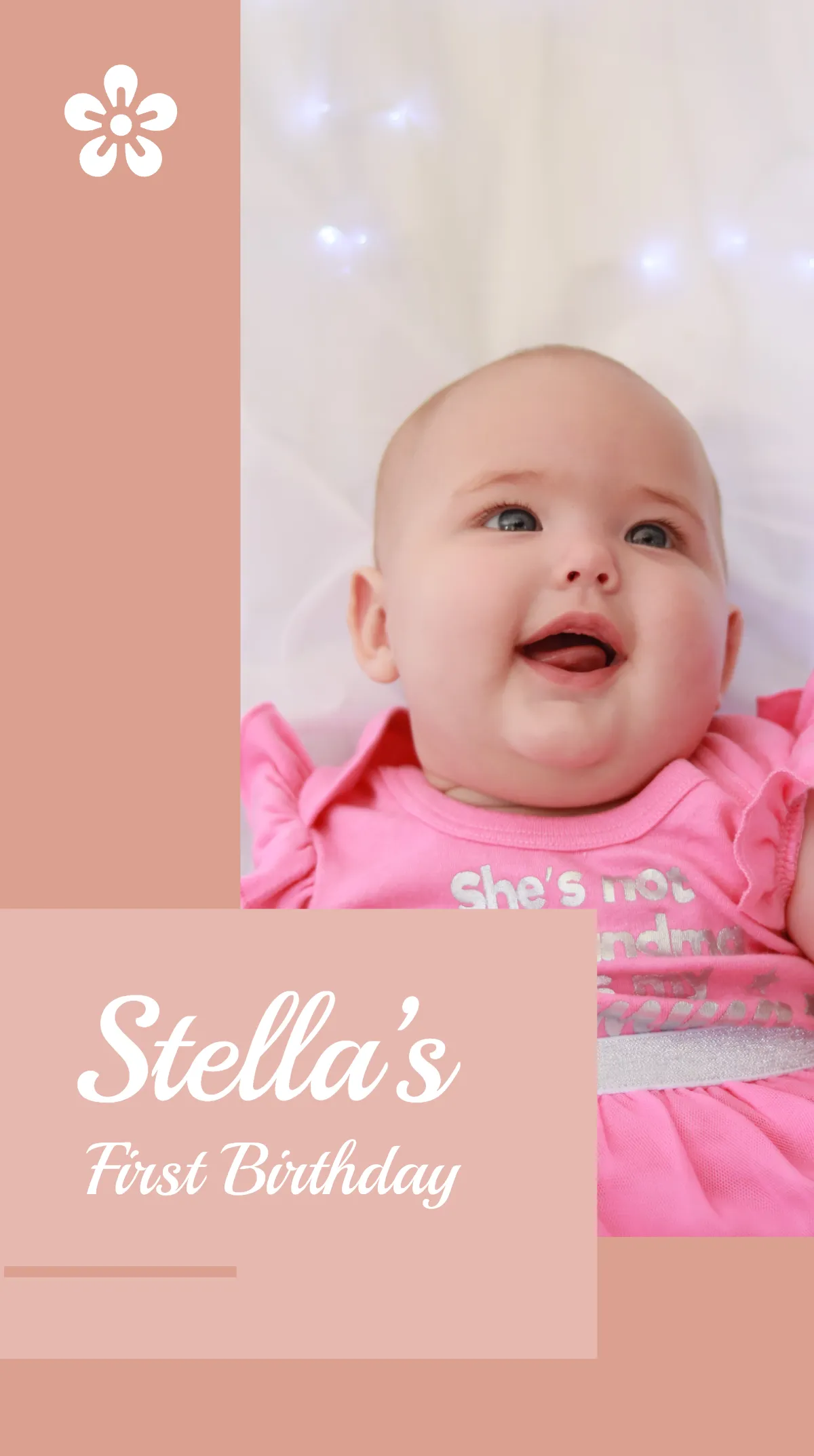 Free First Birthday Instagram Story Template to Edit Online