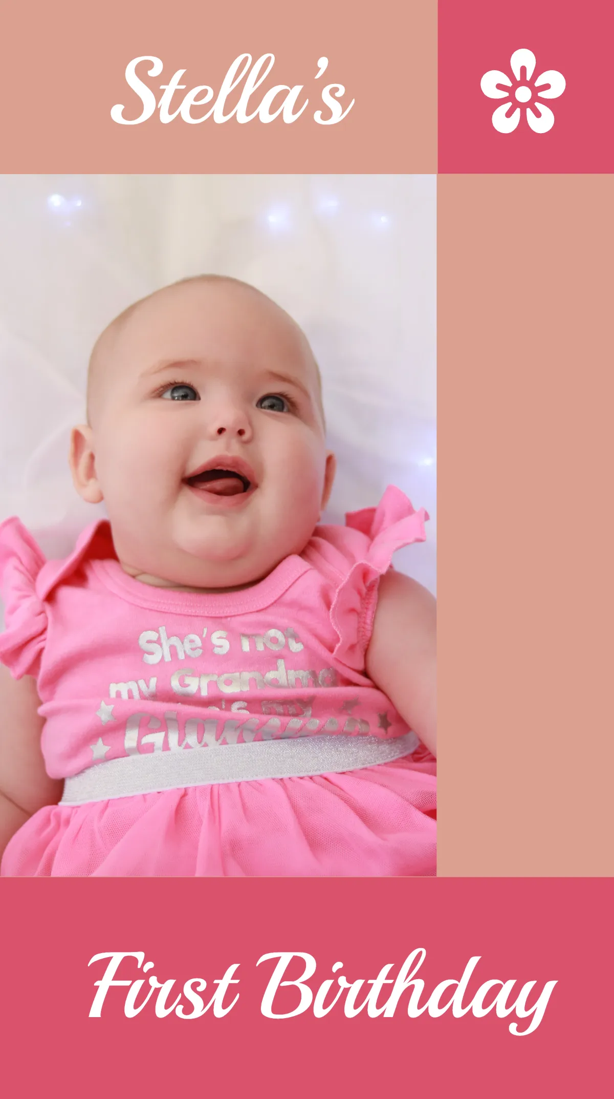 Free First Birthday Instagram Story Template to Edit Online