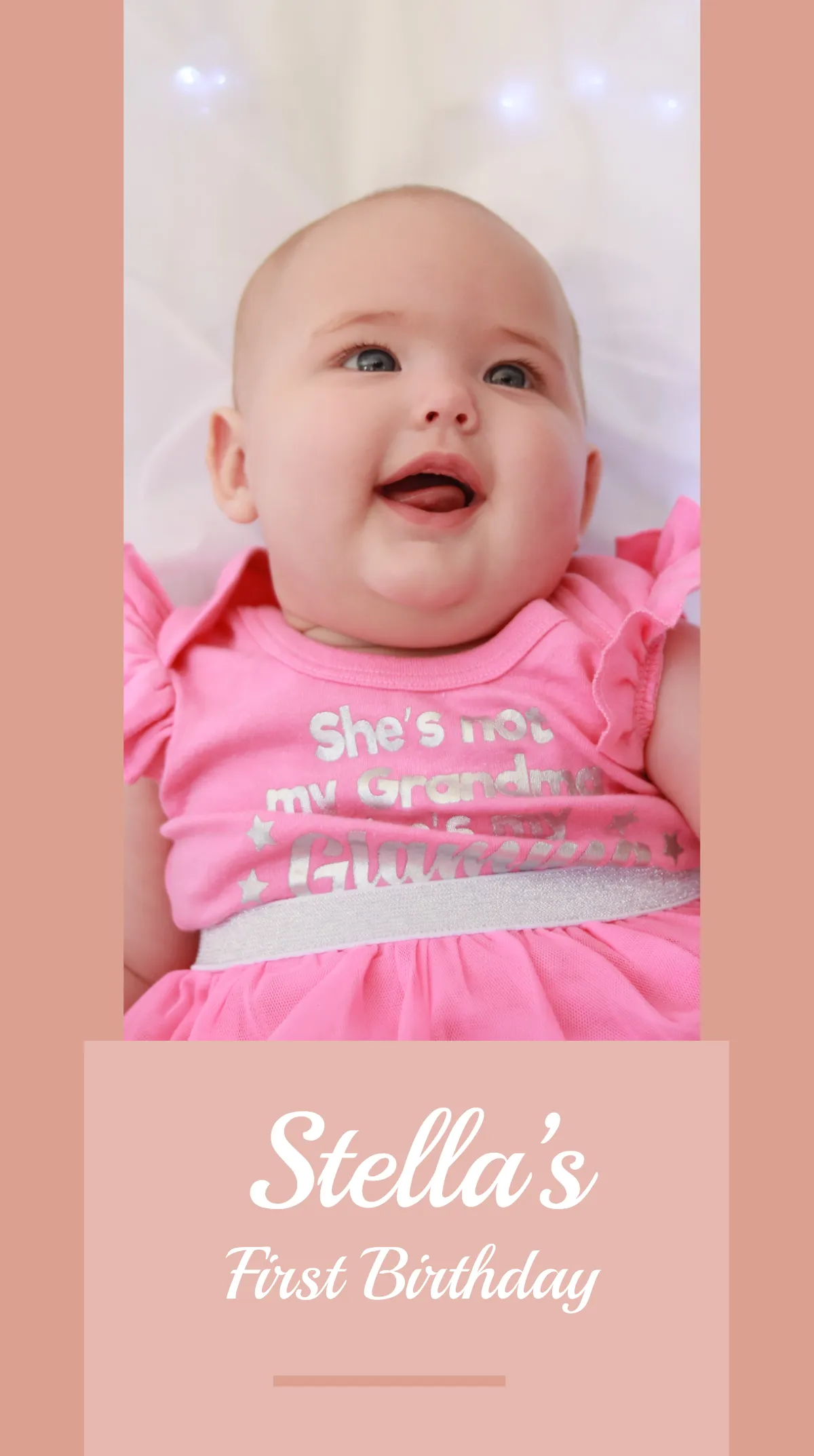 Free First Birthday Instagram Story Template to Edit Online