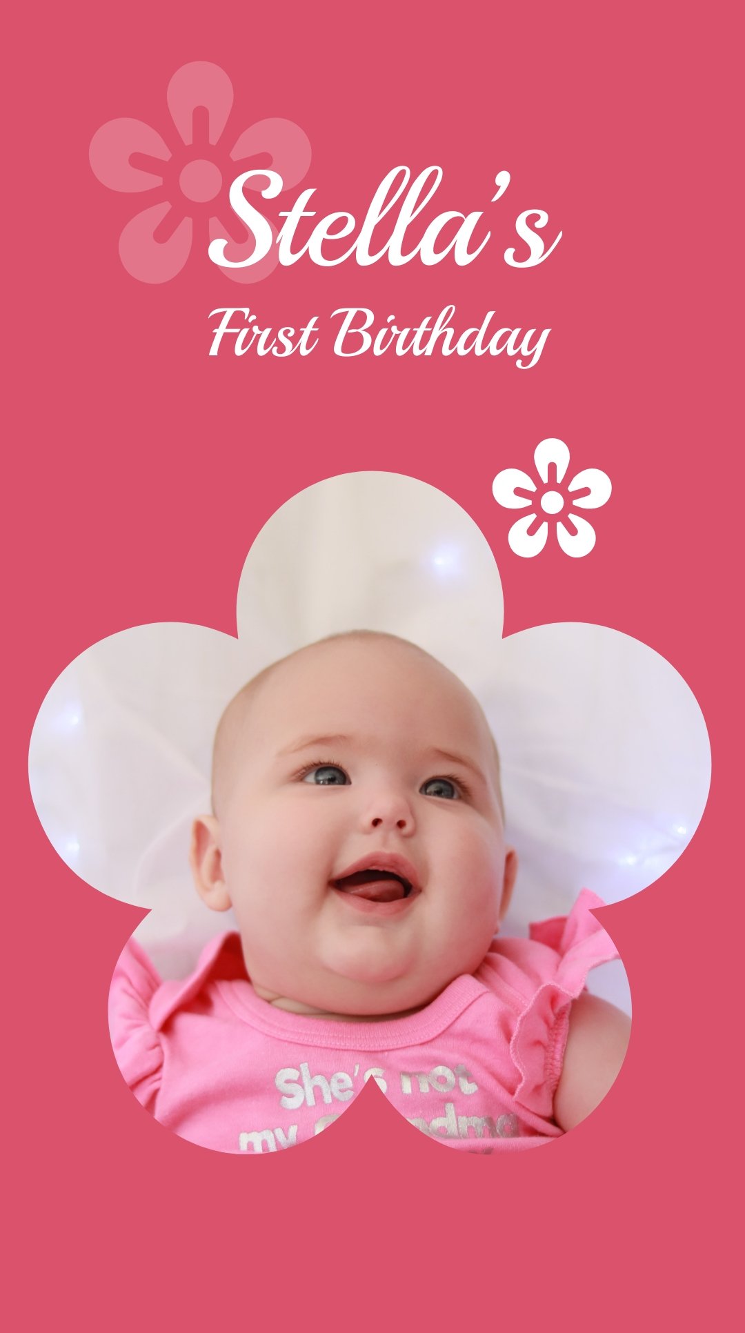 First Birthday Instagram Story Template