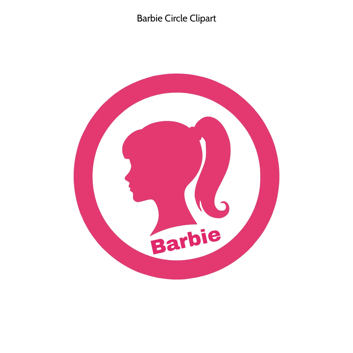 Free Barbie Circle Vector Clipart (PNG, SVG) to Edit Online