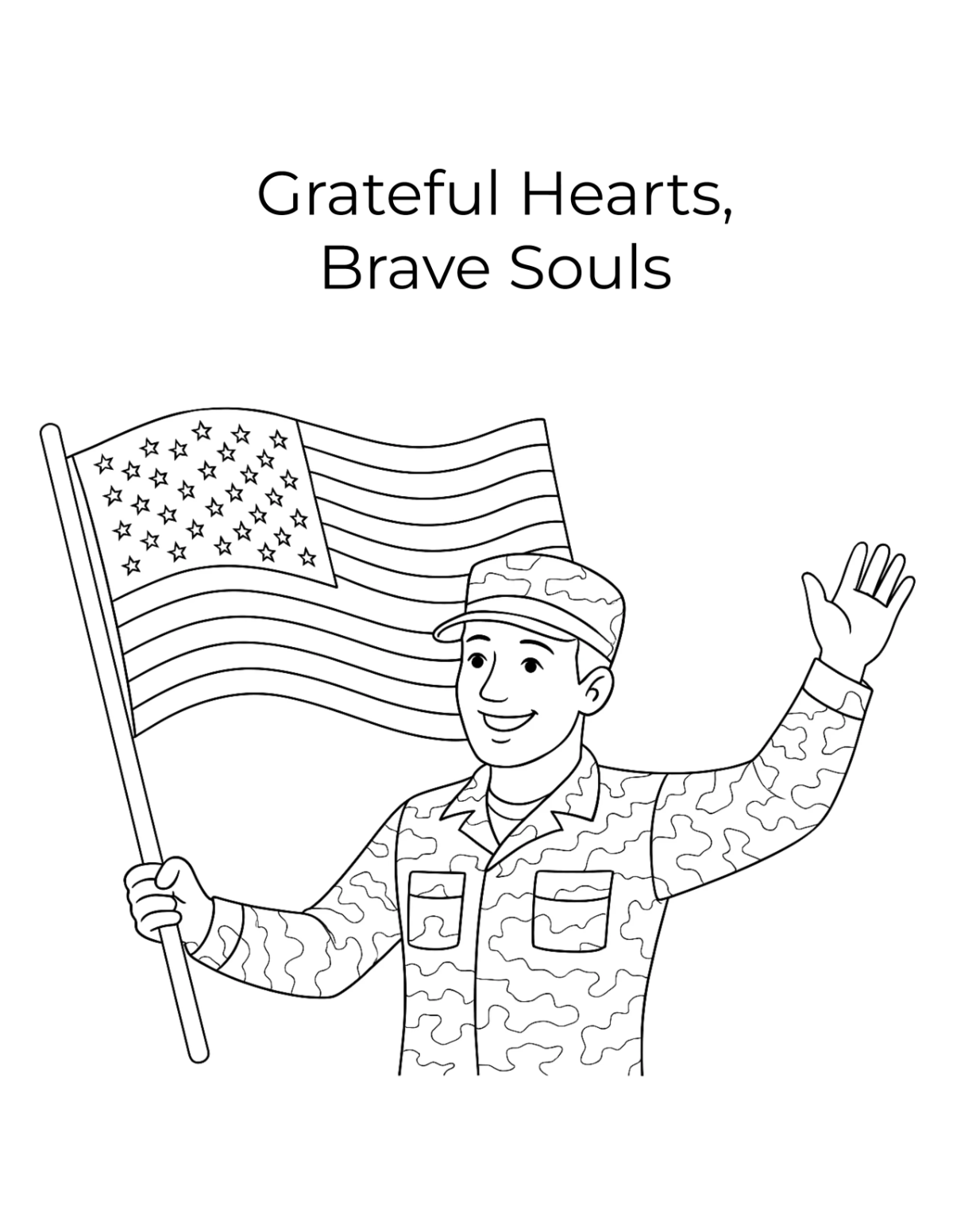 Free Veterans' Day Drawing Flyer Template to Edit Online