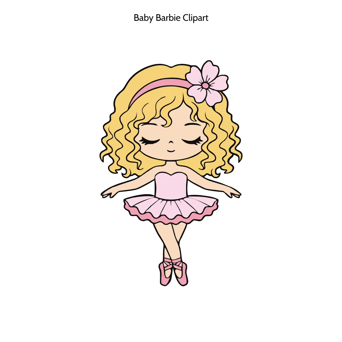 Free Baby Barbie Vector Clipart (PNG, SVG) to Edit Online