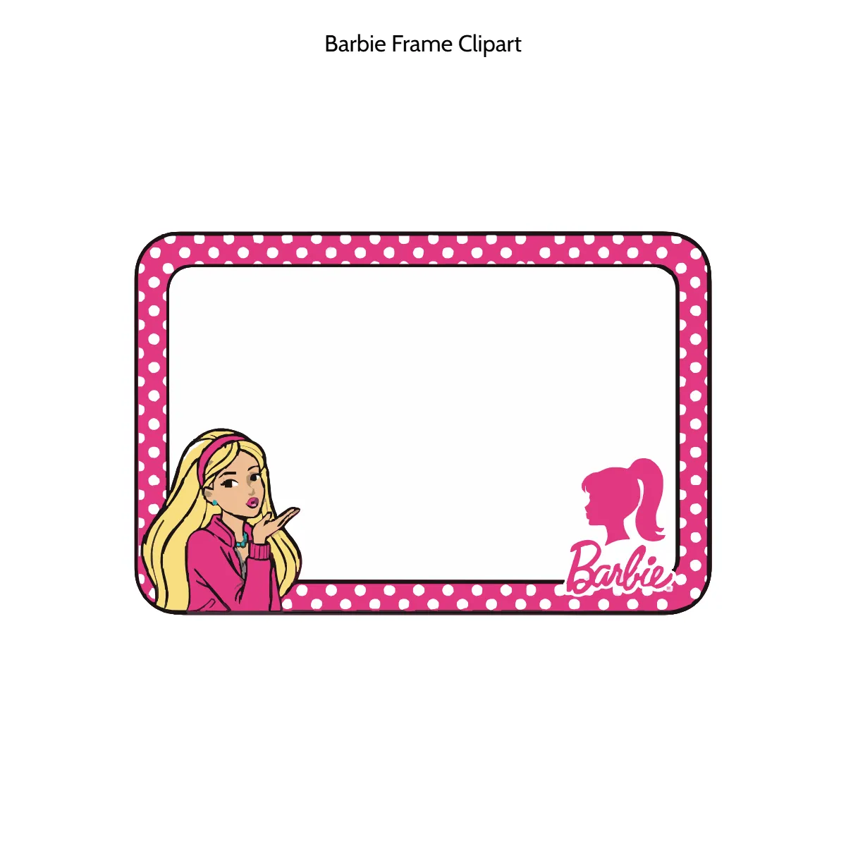 Free Barbie Frame Vector Clipart (PNG, SVG) to Edit Online