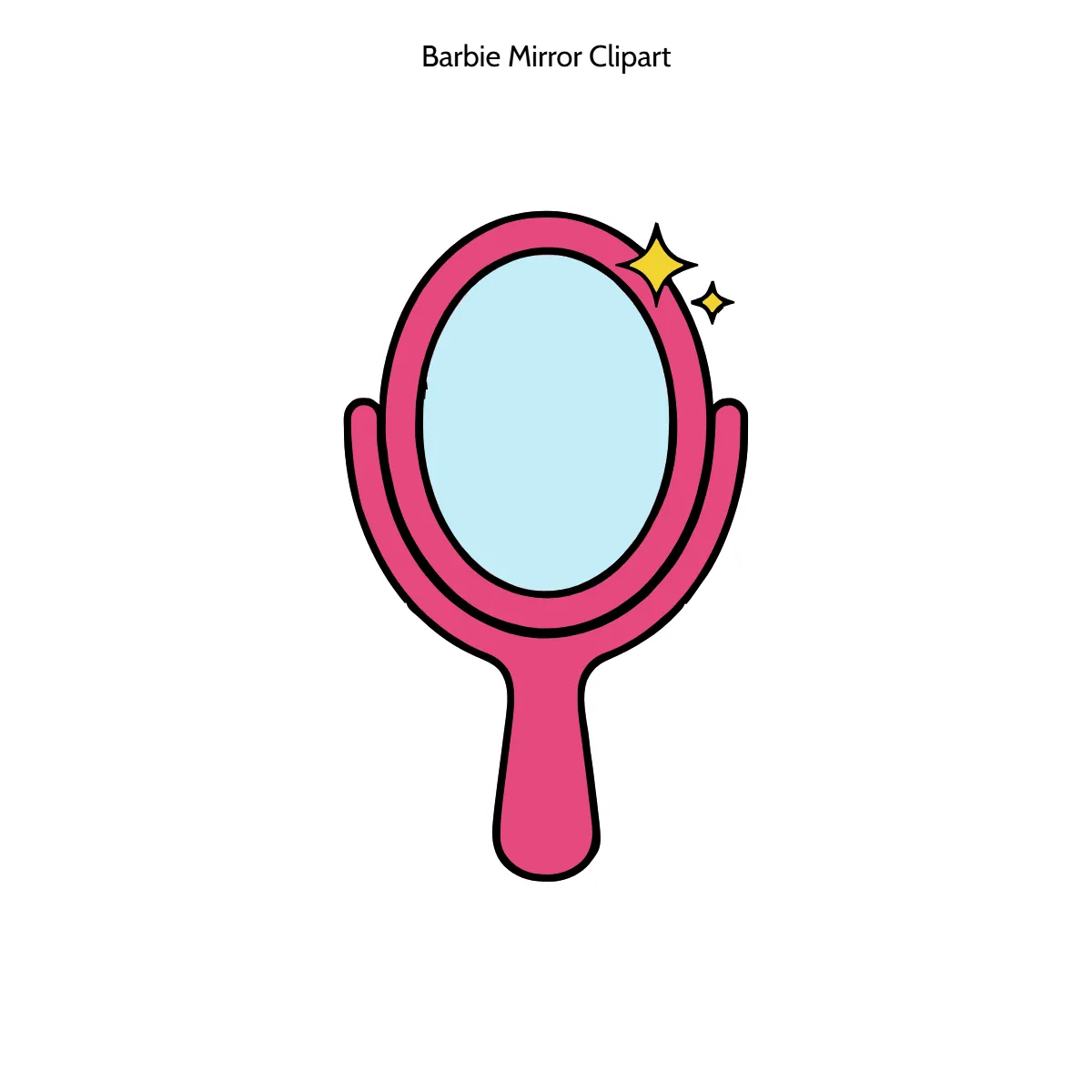 Free Barbie Mirror Vector Clipart (PNG, SVG) to Edit Online