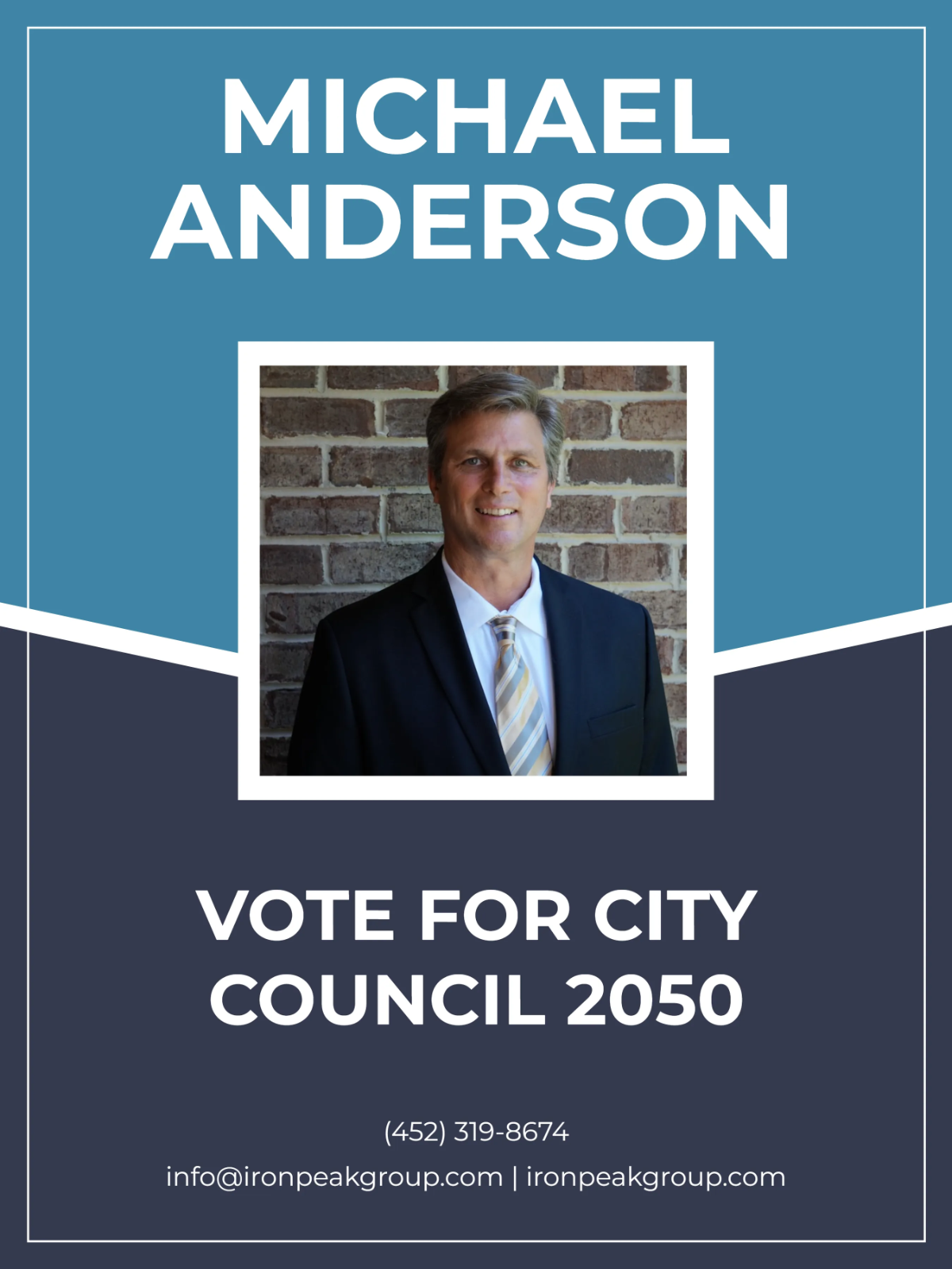 Bold Election Yard Sign Template