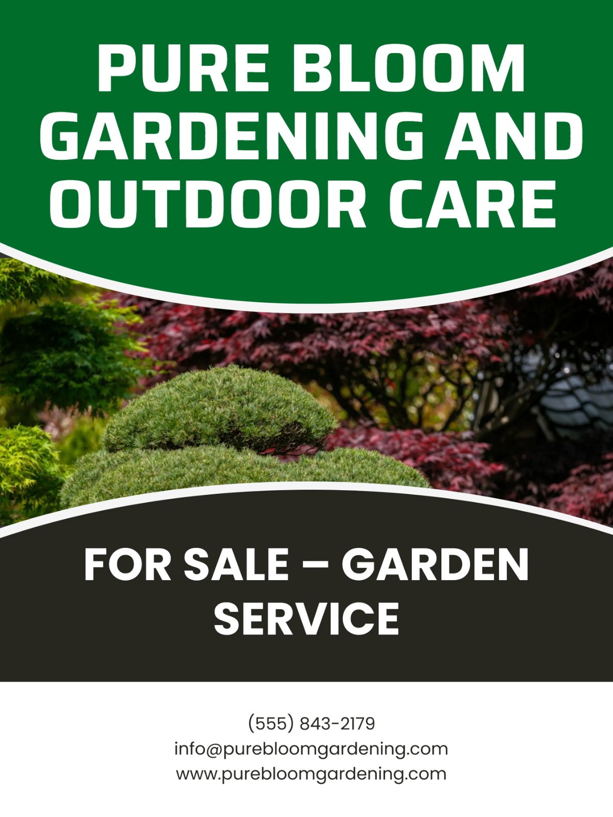 Clean Garden Yard Sign Template