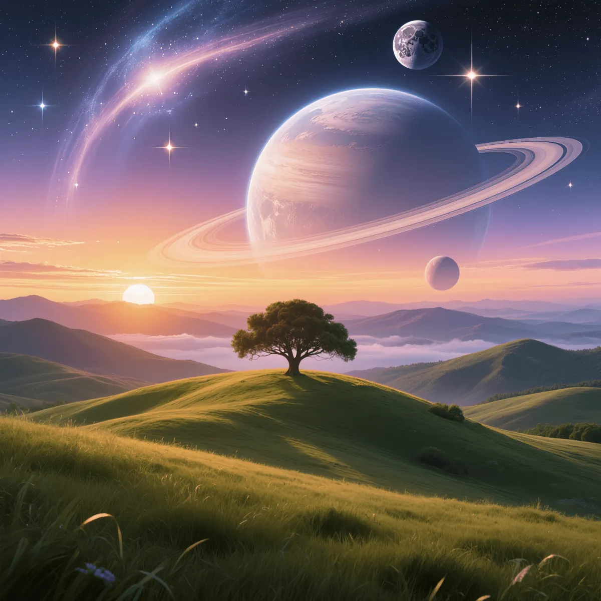 Free Fantasy Sunset to Edit Online