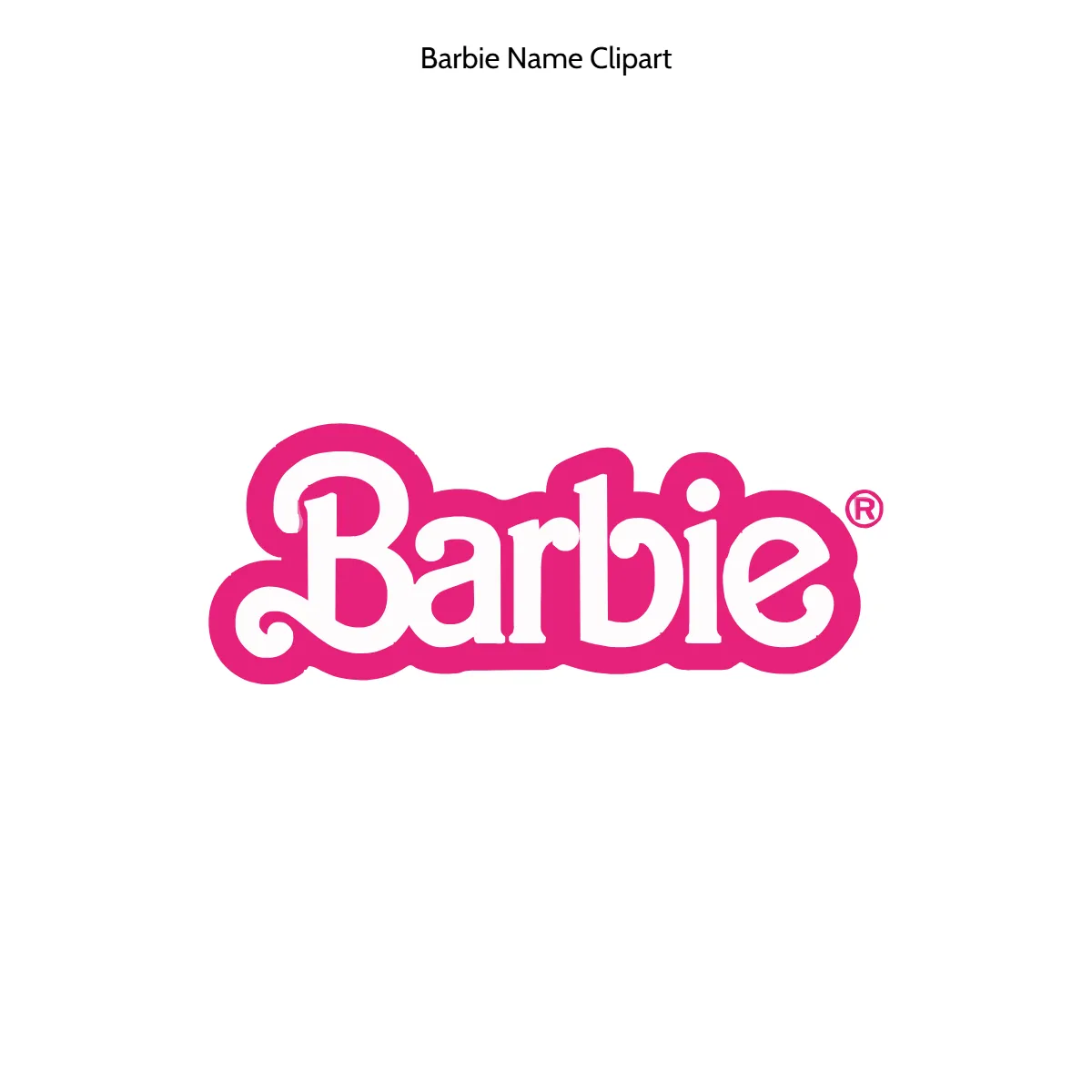 Free Barbie Name Clipart Template to Edit Online