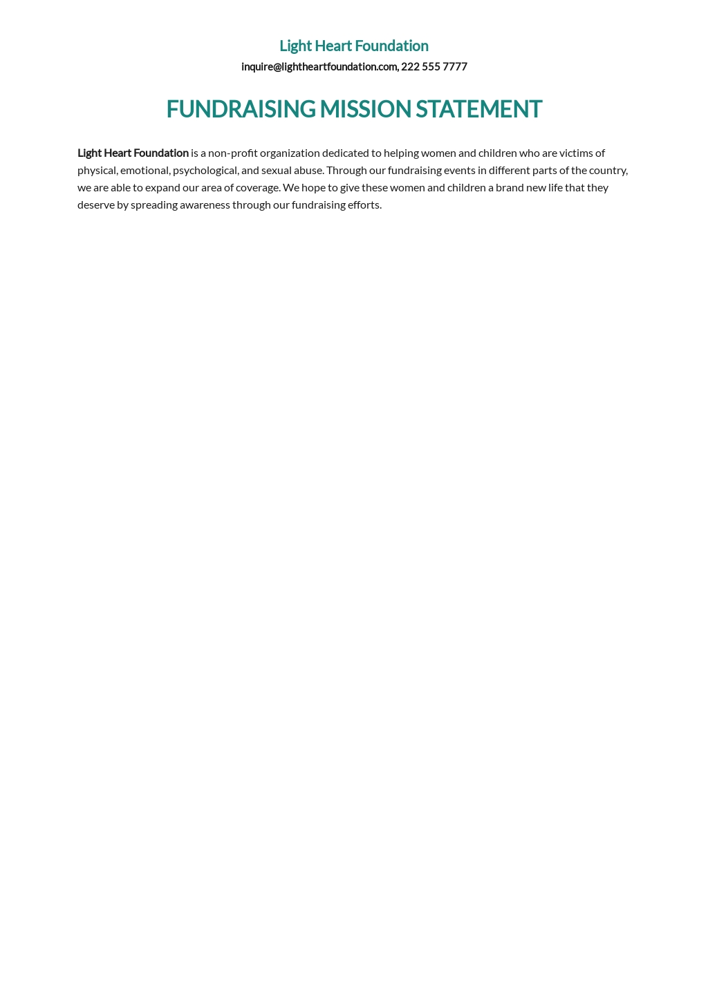 Sample fundraising text message picture