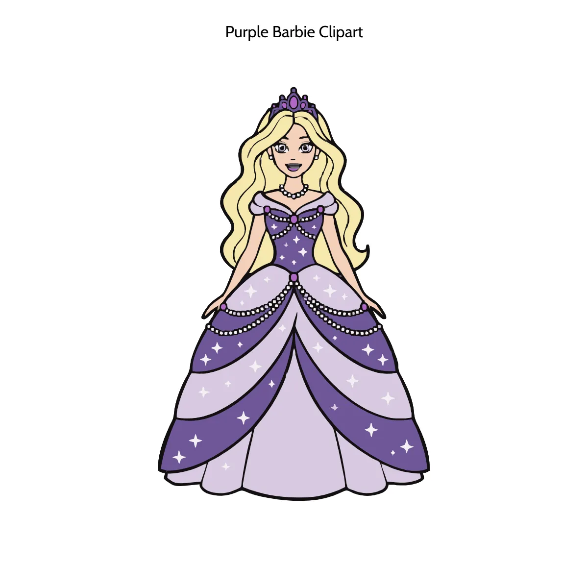 Free Purple Barbie Clipart Template to Edit Online Free Purple Barbie Clipart Template to Edit Online